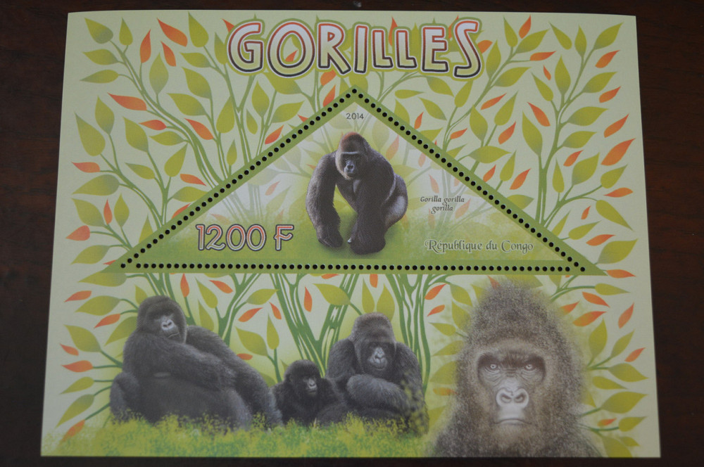 Конго. Фауна. Личности. Блок. 2014 р. (А-34) Полтава - фото 1