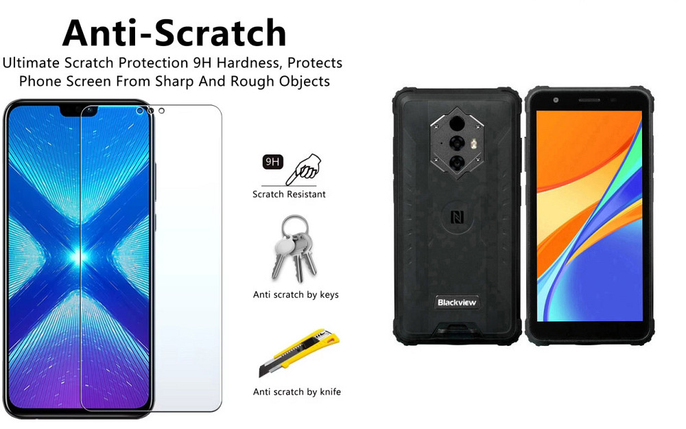 Захисне скло NeoGlass для Blackview BV6600, BV6600E – надпрозоре та стійке Київ - фото 1