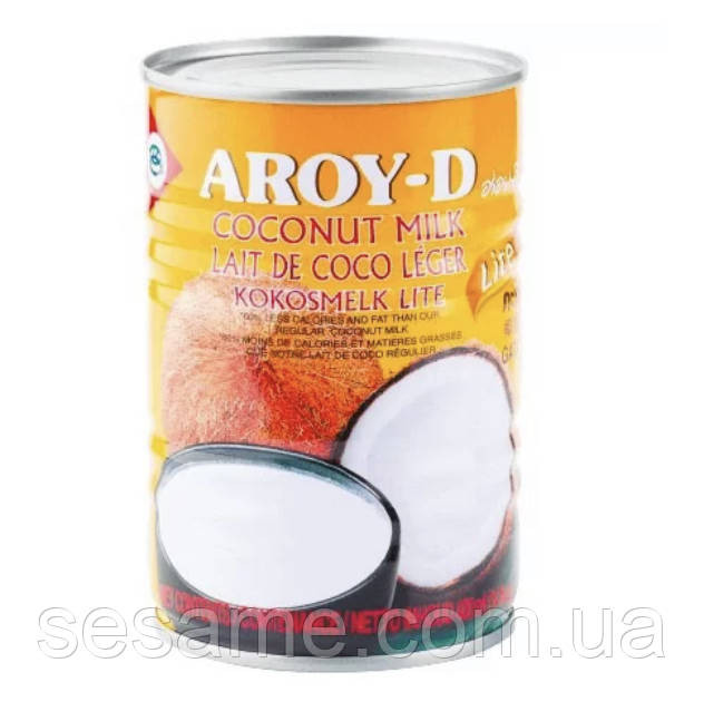 Кокосове молоко натуральне Lite 24% Aroy-D 400 мл Харків - фото 1