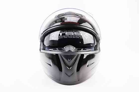 Шолом інтеграл, закритий+окуляри BLD-М61 М (57-58см), ЧОРНИЙ глянець Киев