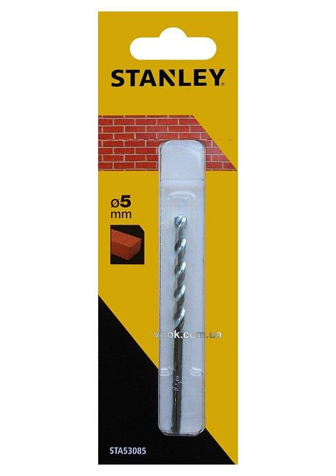 Сверло по кирпичу STANLEY : Ø= 5 x 85 / 50 мм Одесса - изображение 1