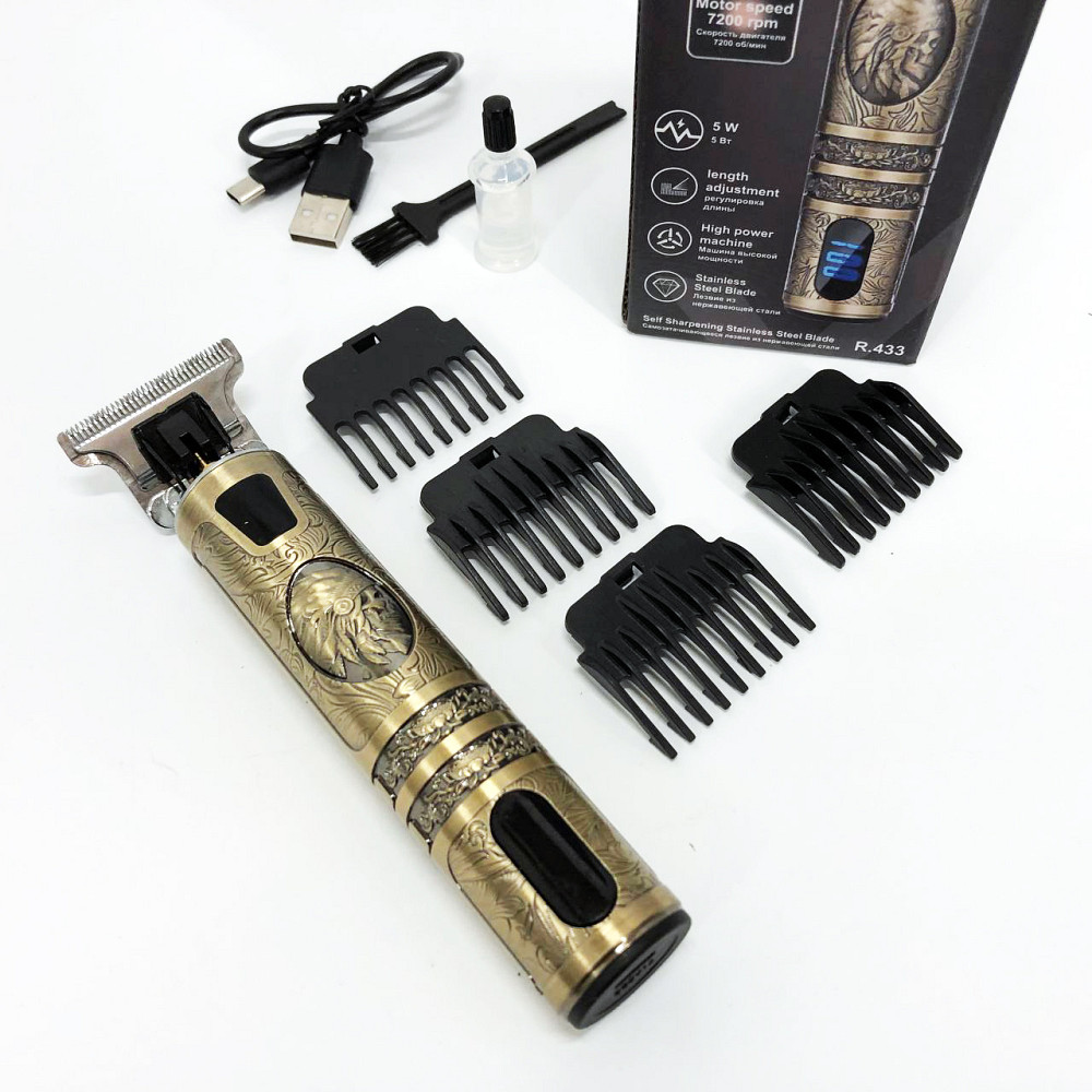 Машинка для стрижки аккумуляторная с насадками, Малошумная машинка для стрижки волос QL-79 Львов - изображение 8