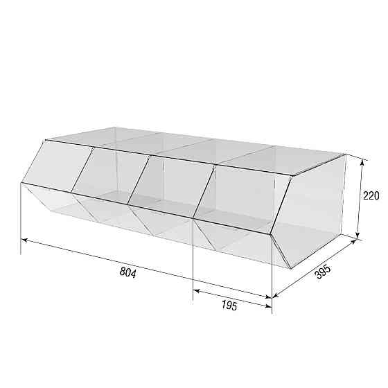 Диспенсер  EKOSTAR для конфет сухофруктов 4 ячейки Киев