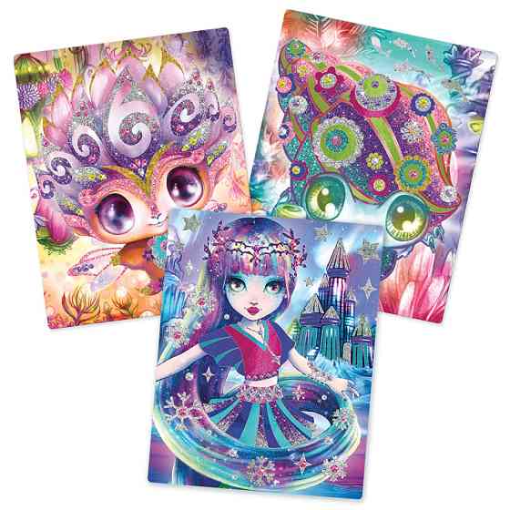 Набір для творчості Зоряні блискітки та фольга Nebulous Stars 11027, 3 шаблони для декорування Вінниця