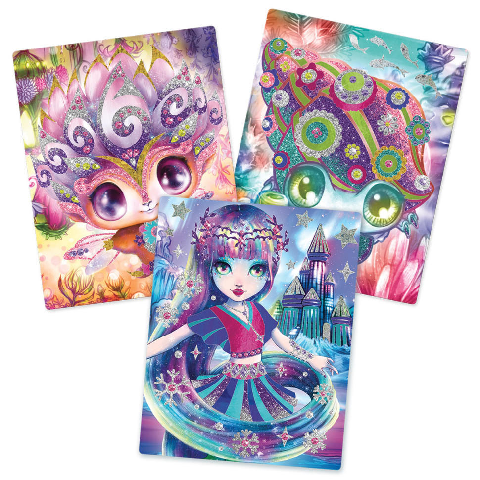 Набір для творчості Зоряні блискітки та фольга Nebulous Stars 11027, 3 шаблони для декорування Вінниця - фото 4