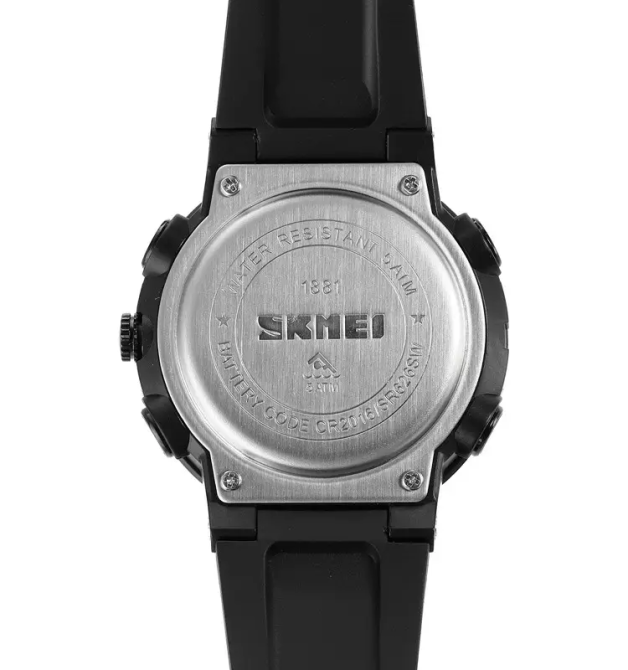 Мужские спортивные часы Skmei 1881 (Черные с черным) Винница - изображение 8