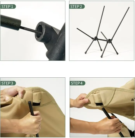 Розкладне крісло Mobi Garden Moon chair NX21665025 до 150 кг (Камуфляж) Вінниця