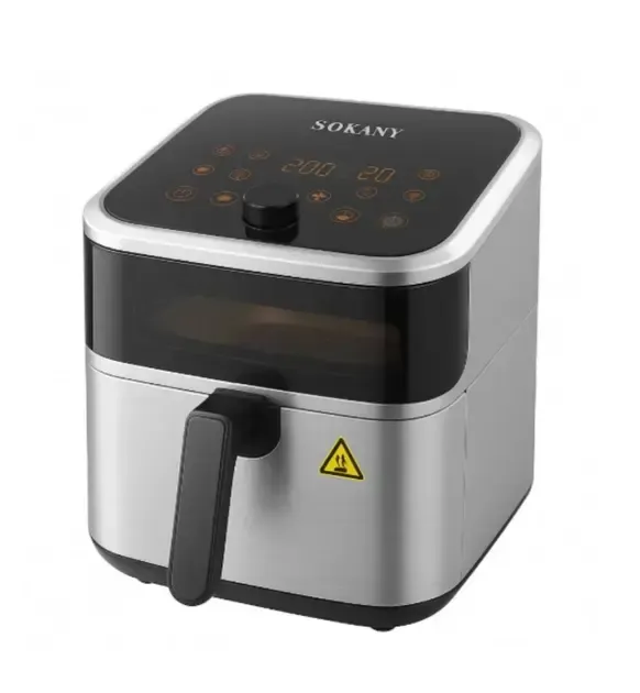 Мультипечь-аэрофритюрница Sokany SK-10081 из нержавеющей стали 9 л 2000 Вт Коломыя - изображение 1