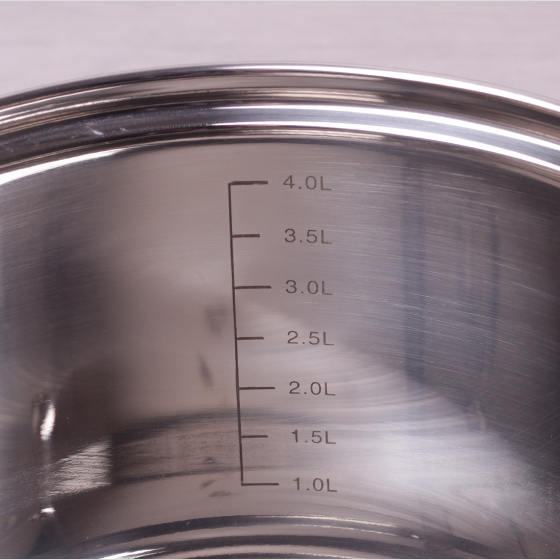 Каструля нержавіюча сталь 5,1л з кришкою порожнисті ручки 5622S KAMILLE Житомир - изображение 5