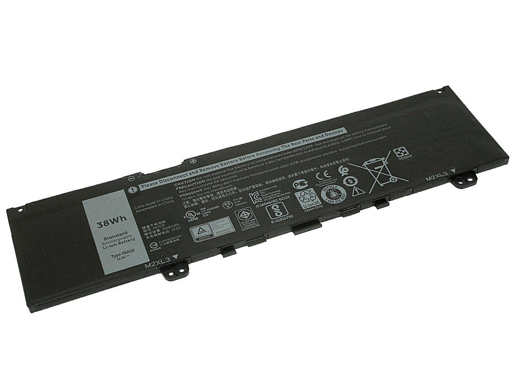 Аккумулятор для ноутбука Dell F62G0 Inspiron 5370 11.4V Black 3166mAh Orig Вінниця - фото 1