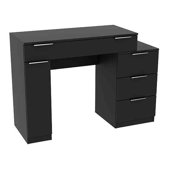 Стол туалетный Трюмо Кристалл, Антрацит, 1200/452/847 Львов