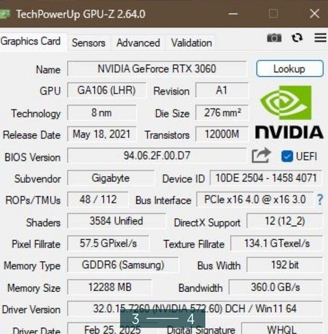 Відеокарта NVIDIA Gigabyte EAGLE OC RTX 3060 12Gb LHR Київ - фото 2