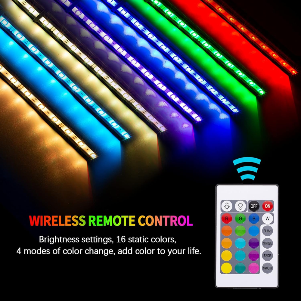 Акваріумна LED лампа GOESWELL 52 см: RGB підсвітка IP68 з ефектом бульбашок, пультом ДК та 16 кольорами Київ - фото 7