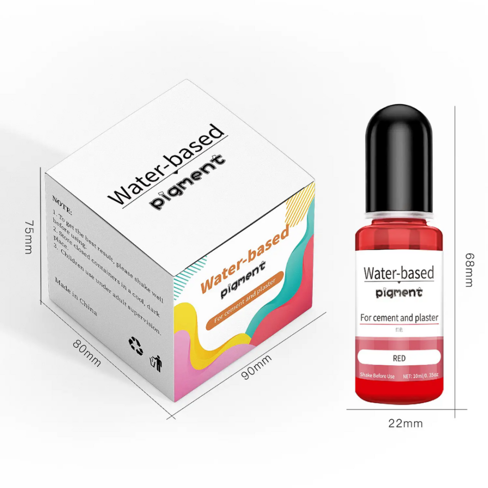 Жидкие пигменты для бетона, гипса и штукатурки, 15 цветов по 10 мл, водная основа Каменец-Подольский - изображение 2