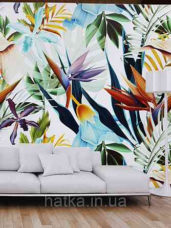 Фотообои  водостойкие Tropic forest тропики растения цветы Киев