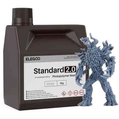 Фотополімерна смола ELEGOO Resin, Standard 2.0 2кг,grey (50.103.0126) Вінниця
