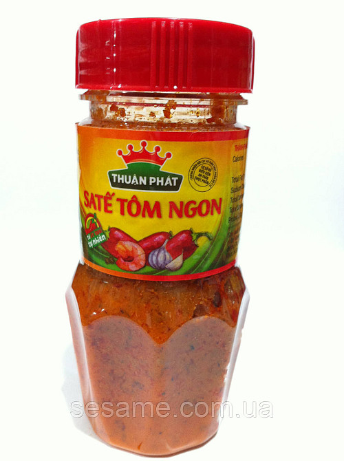 Креветочная овощная острая паста Thuan Phat Sate Tom Ngon 85г Харьков - изображение 1