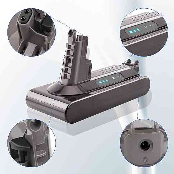 Акумулятор для пилососа Dyson V10 7200 мАг, 25.2 V,  змінна батарея для Absolute, Animal, Fluffy, Motorhead (SV12) Київ