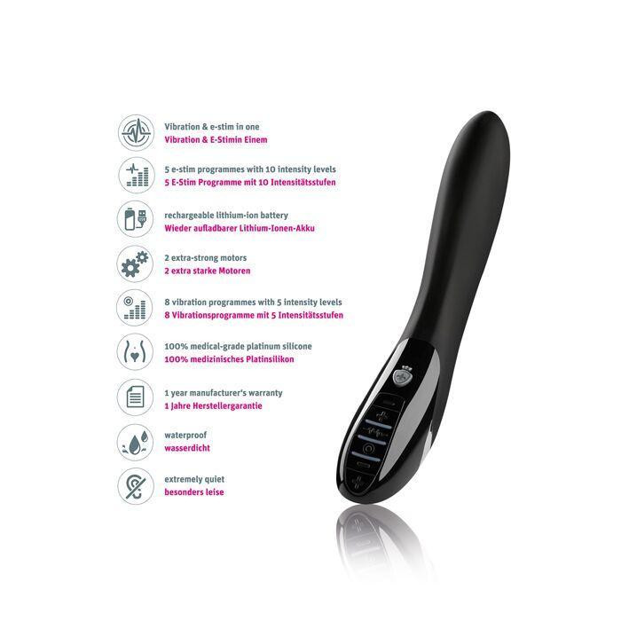 Вібратор з електростимуляцією Mystim Electric Eric eStim Black, міостимулятор Sex Aura Київ - фото 7