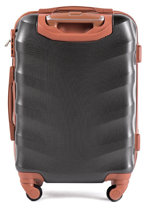 Валіза пластикова WINGS 402 мала чорна Київ - фото 2