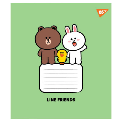 Зошит Yes Line Friends Stylish А5 12 аркушів коса лінія (767647) Вінниця - фото 4