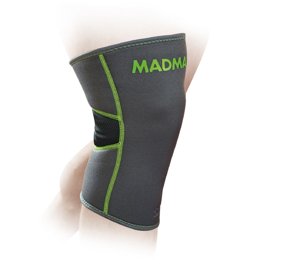 Наколінник MadMax MFA-294 Zahoprene Knee Support Dark Grey/Green (1шт.) M Луцьк - фото 1