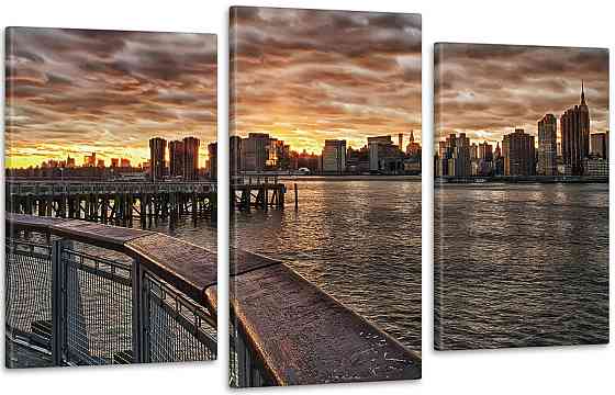 Модульна картина Місто Захід Art-10_3 Київ