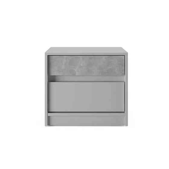 Тумба приліжкова Еверест Стайл-500 50,2х39х44,2 см Кашемір/Бетон (DTM-071155) Львів