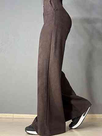 Брюки женские Gritana 234 палаццо под замшу коричневые, коричневый, M Киев