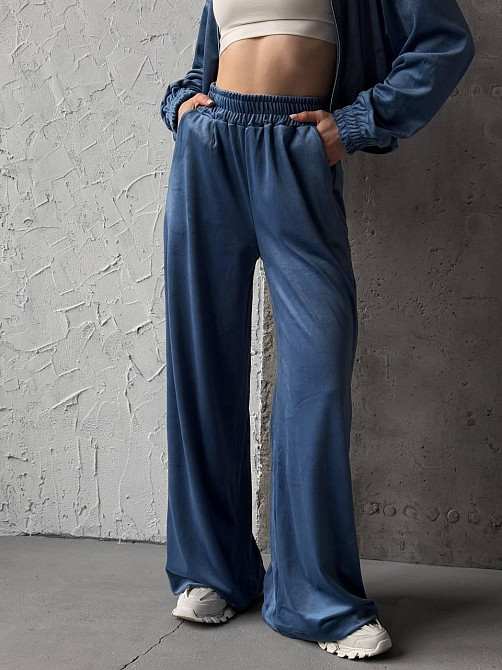 Женский прогулочный костюм двойка: кофта и штаны турецкий велюр Одесса - изображение 8