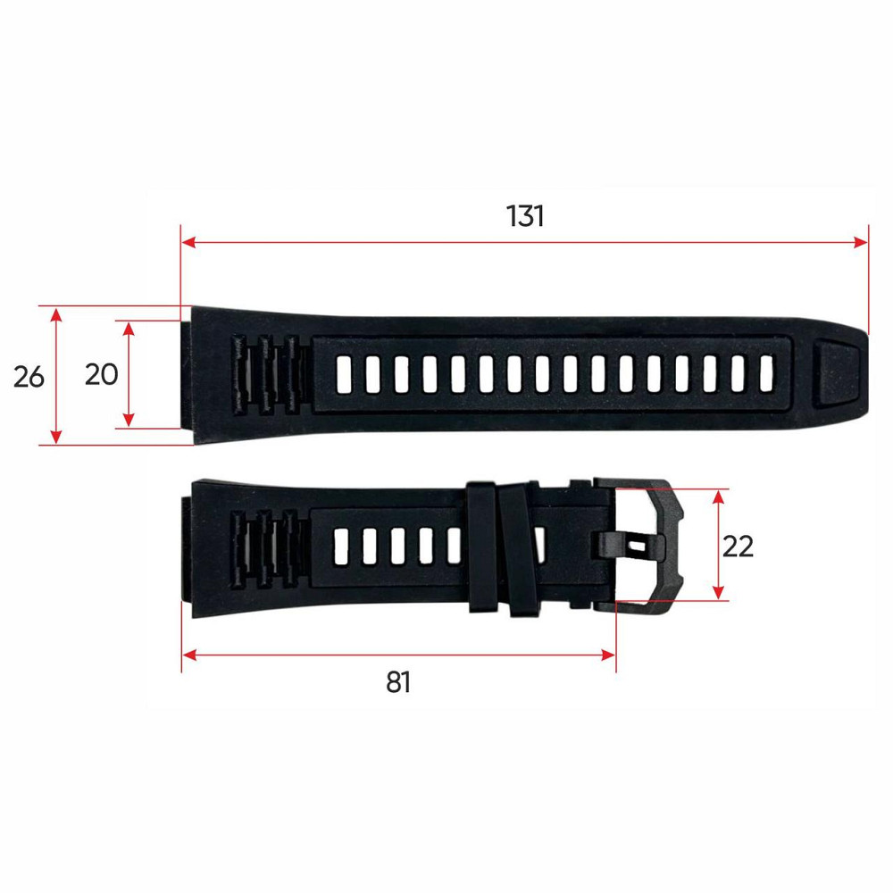 Ремінець для смарт-годинника Modfit Titan Black Київ - фото 3
