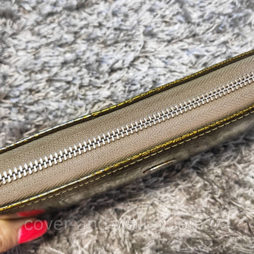 Жіночий гаманець на блискавці зеленого кольору Kivi Київ - фото 8