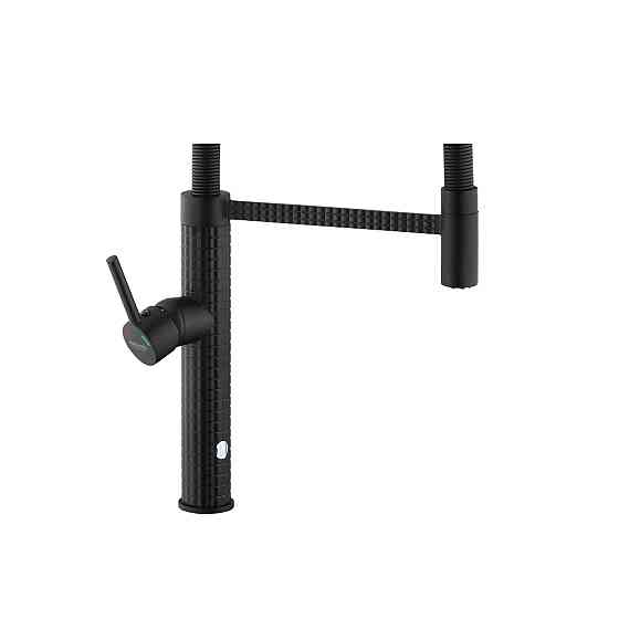 Смеситель для кухни с гибким изливом Kroner KRP Ersel - SCH03999 черный Киев