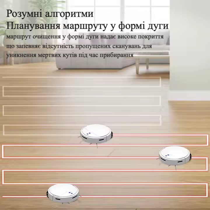 Робот-пилосос миючий TUYA D3 з вбудованим штучним інтелектом - білий Киев - изображение 4