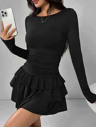 Жіноча базова міні сукня з пишною спідничкою віскоза Одеса