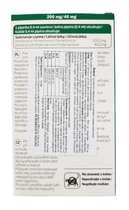 Атакса (Ataxxa) капли для собак до 4 кг против блох, клещей, вшей, власоедов (0,4 мл 1 пипетка) KRKA Винница - изображение 2