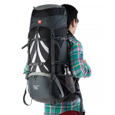 Рюкзак туристический Naturehike NH70B070-B 70+5 л Black/Grey (6927595709009) Винница - изображение 8