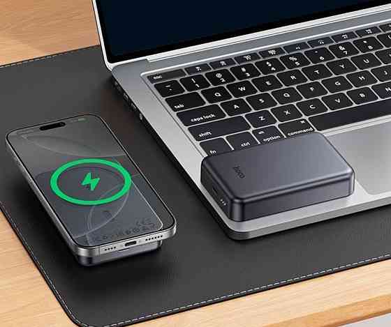 Повербанк HOCO MagSafe 10000 mAh 20W магнітна бездротова зарядка J160A. Харків