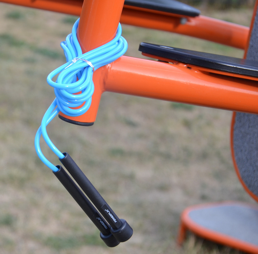 Скакалка PowerPlay 4201 Basic Jump Rope Синяя 2,8 м Луцк - изображение 6
