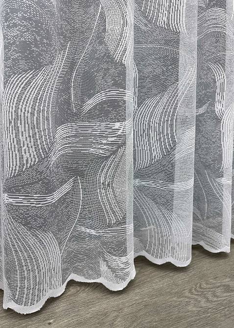 Тюль VR-Textil 1594т Жакард Білий 250х225 см (42-0848) Київ - фото 8