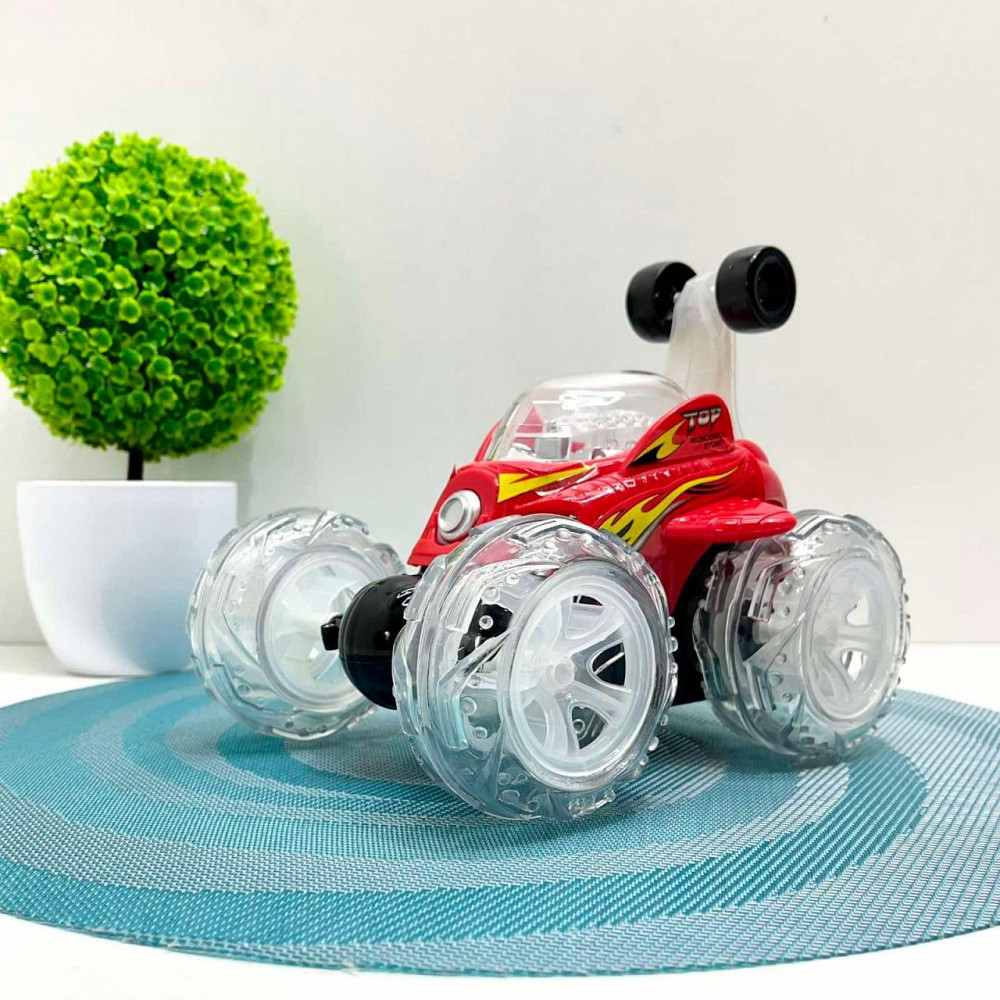 Машина Перевертень радіокерована трюкова зі колесами, що світяться 19см Червона (9996 M) Чернігів - фото 6