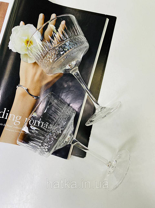 Набір келихів для вина кокетів 6 шт "Торіно" 340 мл скло прозоре 102-735 Київ - фото 4