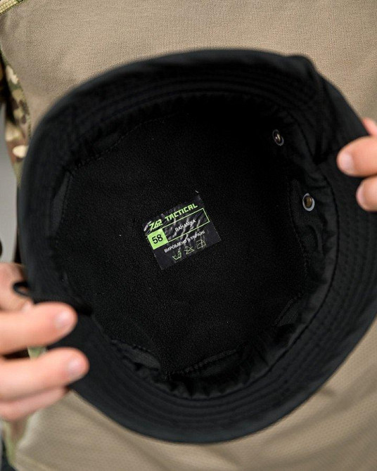 Тактична панама софтшел чорна ПП8008 Одеса - фото 4
