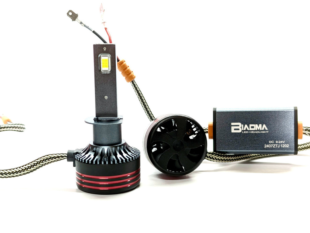 Комплект светодиодных ламп M8 PRO H1 (P14,5s) 55W Canbus 6000K 12000Lm 12/24V Харьков - изображение 2