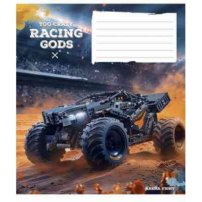 Зошит Школярик Racing gods 12 аркушів клітинка (012-3469K) Вінниця