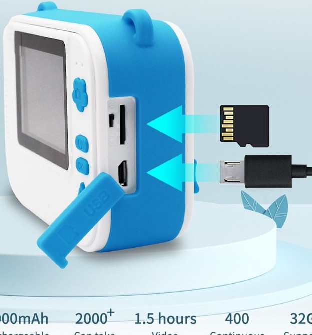 Термо фото принтер, миттєва фотографія. Поларойд.Дитяча камера Київ - фото 4