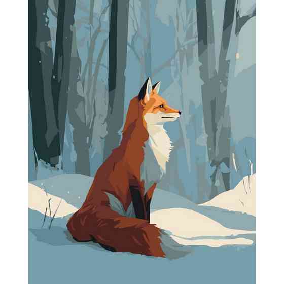 Картина за номерами "Лісова гостя" ©arttem_illustration 11749-AC 40х50 см Вінниця