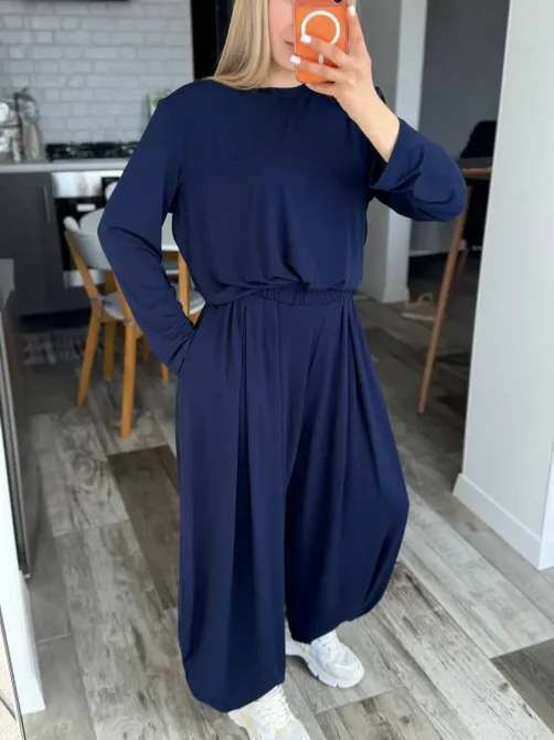 Женский костюм из вискозы оверсайз — базовый комплект (длинный + брюки) Одесса - изображение 18