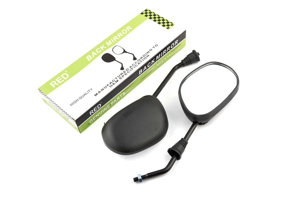 Зеркала   мопед Актив   (овальные, черные d-8mm, с фиксатором) Мукачево - изображение 1