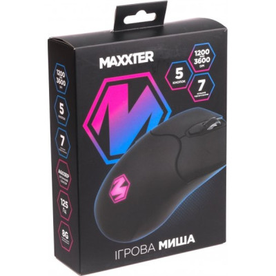 Мишка Maxxter McG-6B-I603 USB Black (McG-6B-I603) Вінниця - фото 5
